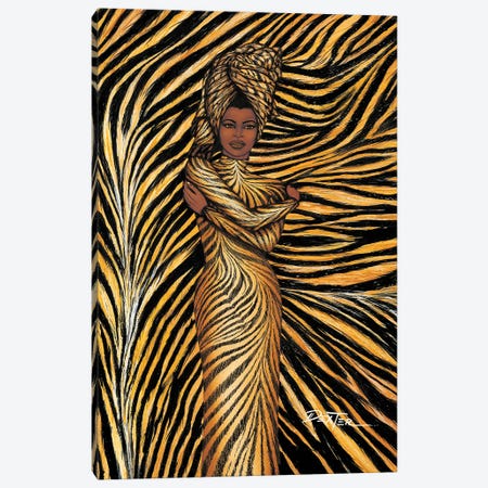 Tiger Inspired Fashion Canvas Print #DXG2} by Dexter Griffin Canvas Art Print