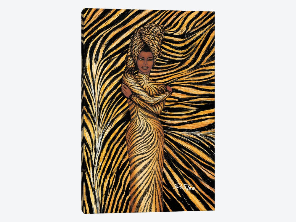 Tiger Inspired Fashion by Dexter Griffin 1-piece Canvas Wall Art