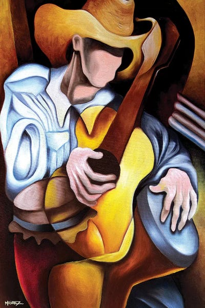 All Things Picasso: Guitar Drum Abstract by Dixie Miguez