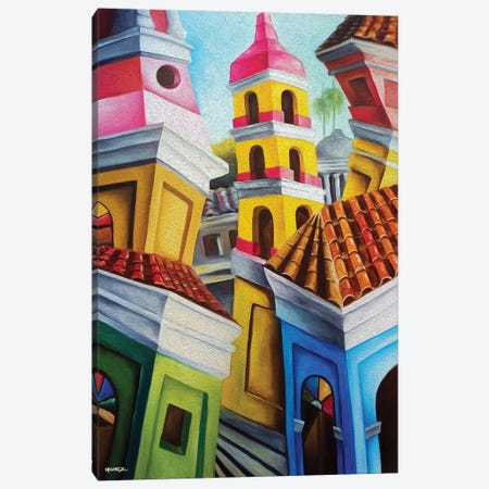Remedios Cuban Old Town Canvas Print #DXM29} by Dixie Miguez Canvas Artwork