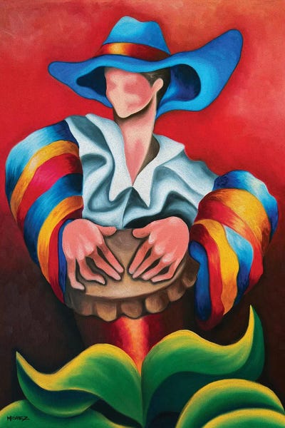 Latin Décor: Blue Hat by Dixie Miguez