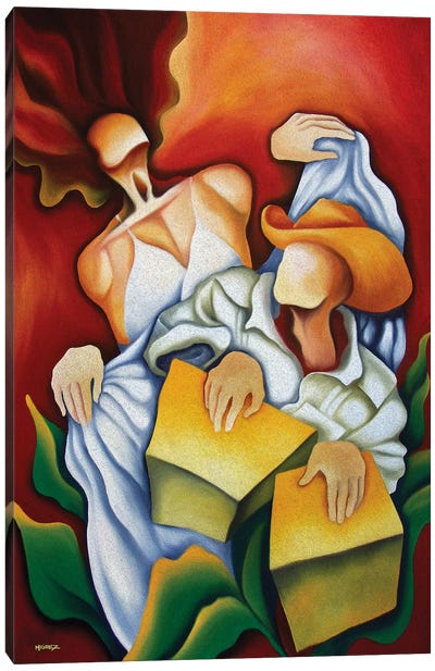 Rumba Cajon Canvas Art Print - Artists Like Picasso