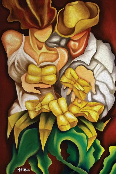 Tamales by Dixie Miguez metal wall art