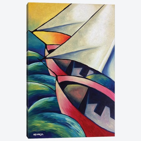 The Boats Canvas Print #DXM41} by Dixie Miguez Canvas Art