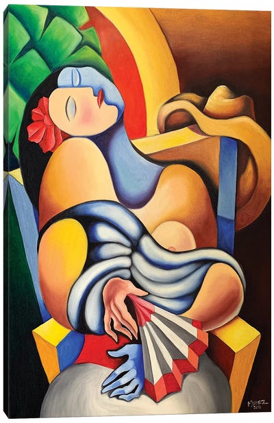 The Nap Canvas Art Print - Artists Like Picasso