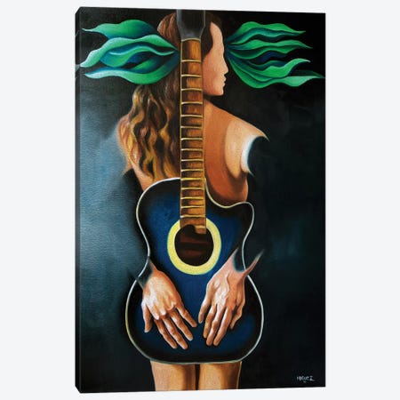 Troubadour's Muse Canvas Print #DXM46} by Dixie Miguez Canvas Print