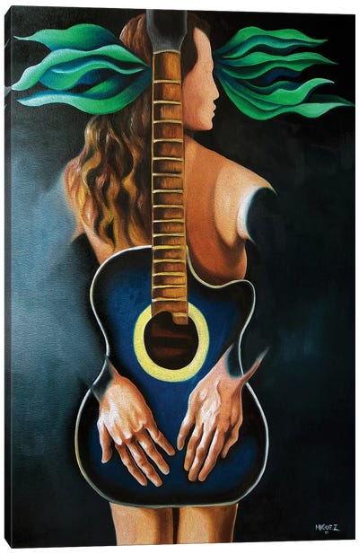Troubadour's Muse Canvas Art Print - All Things Picasso