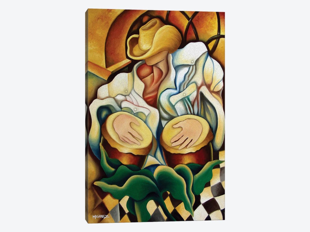 Bongos by Dixie Miguez 1-piece Canvas Art