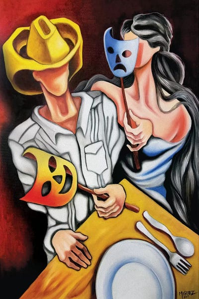 Bad Weather, Good Face by Dixie Miguez canvas print