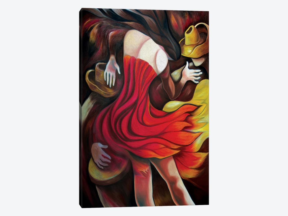 Rumba Of Fire by Dixie Miguez 1-piece Art Print