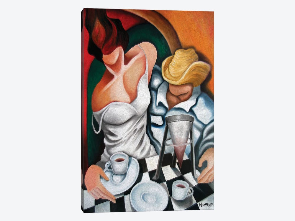 Coffee For Two by Dixie Miguez 1-piece Art Print