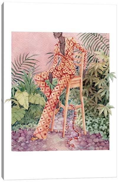 Violet Spring Canvas Art Print - Women's Pants Art