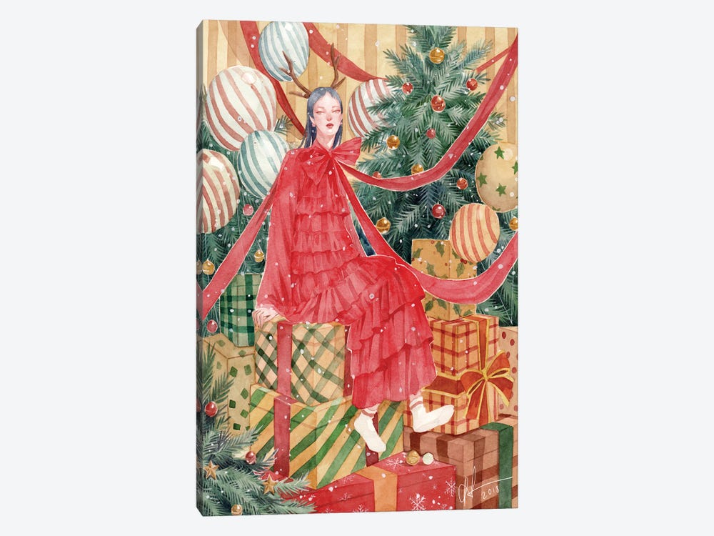 Merry Christmas by Le Duy Anh 1-piece Canvas Art