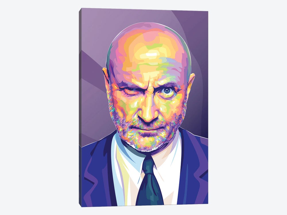 Phil Collins by Dayat Banggai 1-piece Canvas Artwork