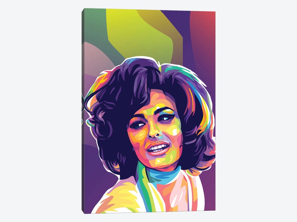 Sophia Loren by Dayat Banggai 1-piece Canvas Art Print
