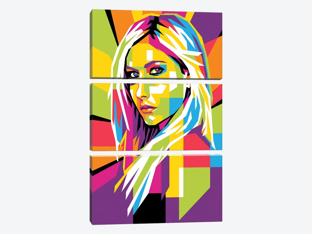Avril Lavigne by Dayat Banggai 3-piece Canvas Wall Art