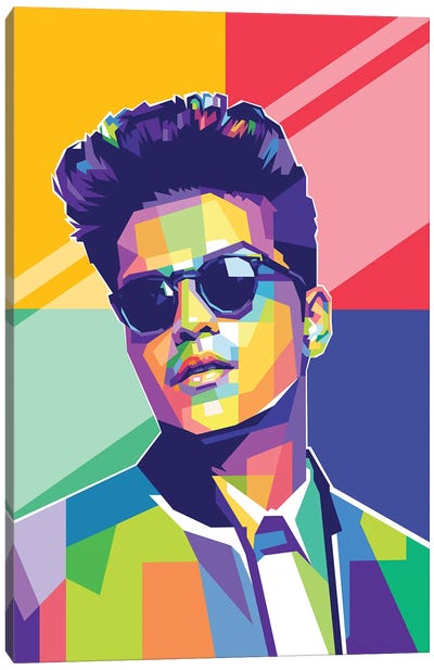 Bruno Mars Canvas Art Print - Pop Music Art
