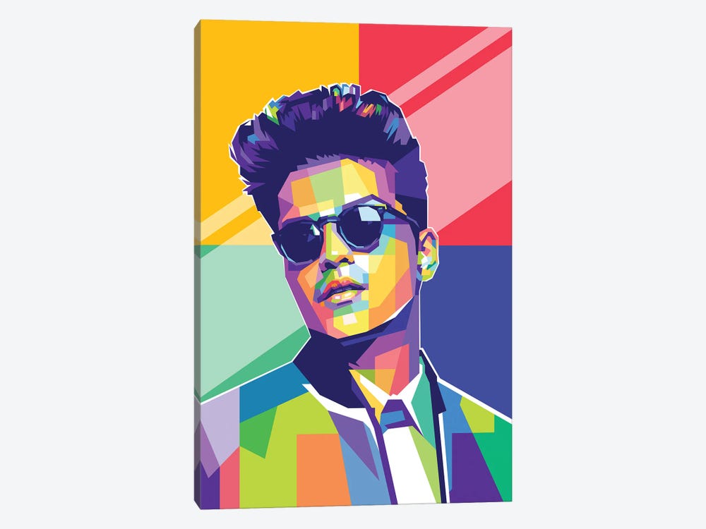 Bruno Mars by Dayat Banggai 1-piece Canvas Art Print