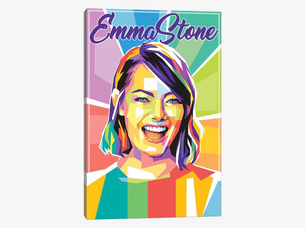Emma Stone by Dayat Banggai 1-piece Canvas Art