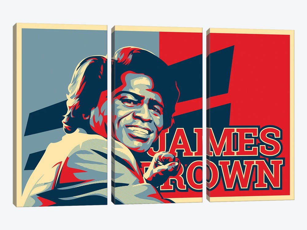 James Brown by Dayat Banggai 3-piece Art Print