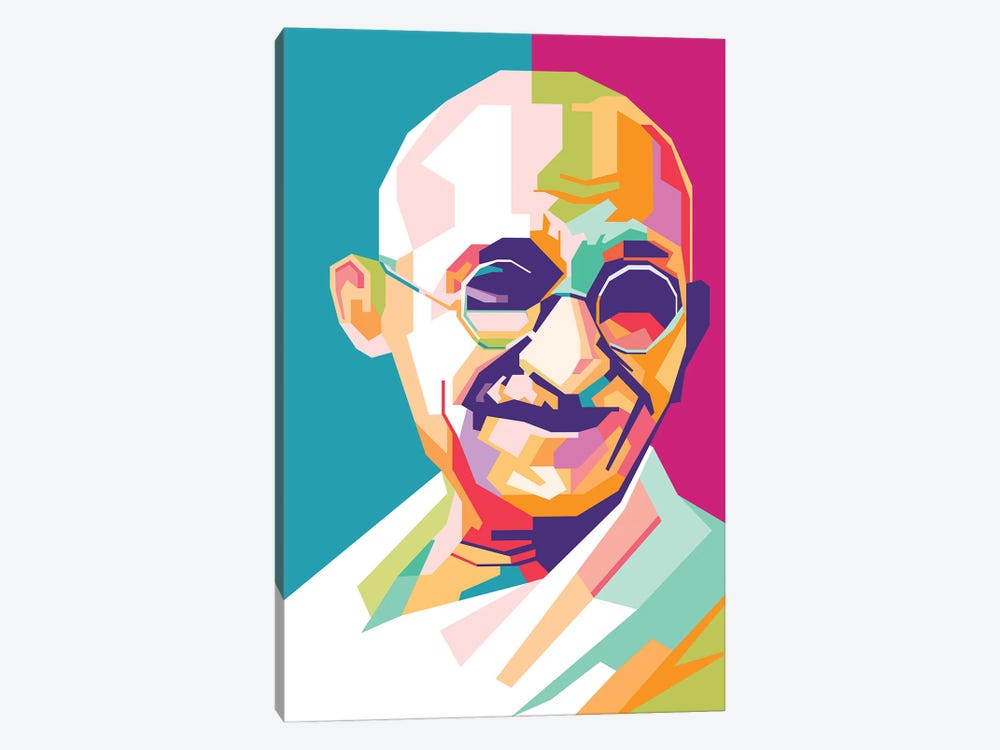 Mahatma Gandhi by Dayat Banggai 1-piece Canvas Art