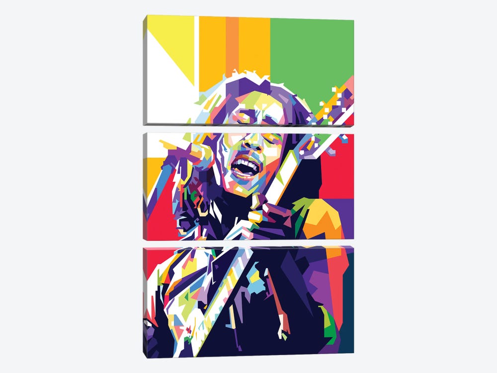 Bob Marley II by Dayat Banggai 3-piece Canvas Artwork