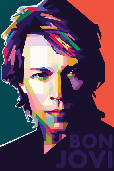 Bon Jovi Canvas Art Print By Dayat Banggai Icanvas