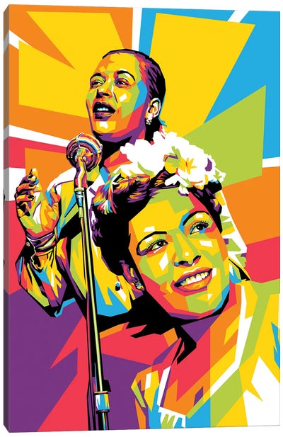 Billie Holiday III Canvas Art Print