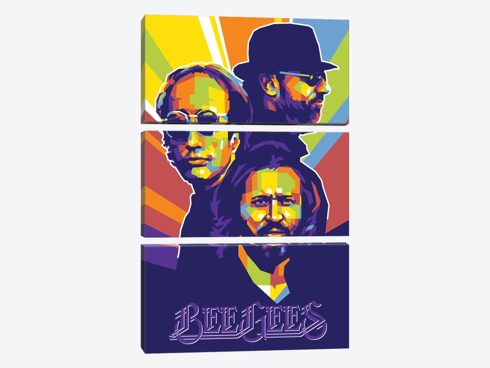 The Bee Gees by Dayat Banggai 3-piece Canvas Artwork