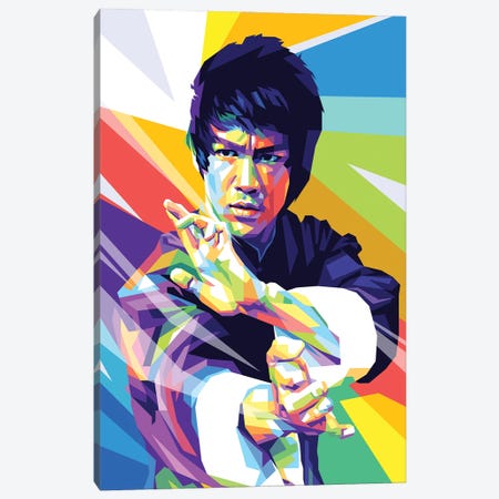 Bruce Lee I Canvas Print #DYB17} by Dayat Banggai Canvas Art