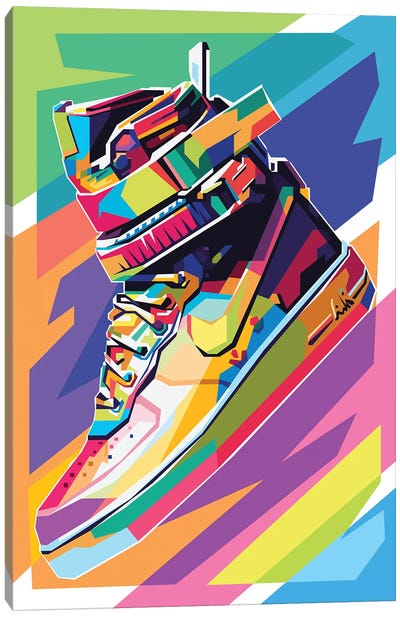 Just a Colorful Shoe Canvas Art Print - Sneaker Art