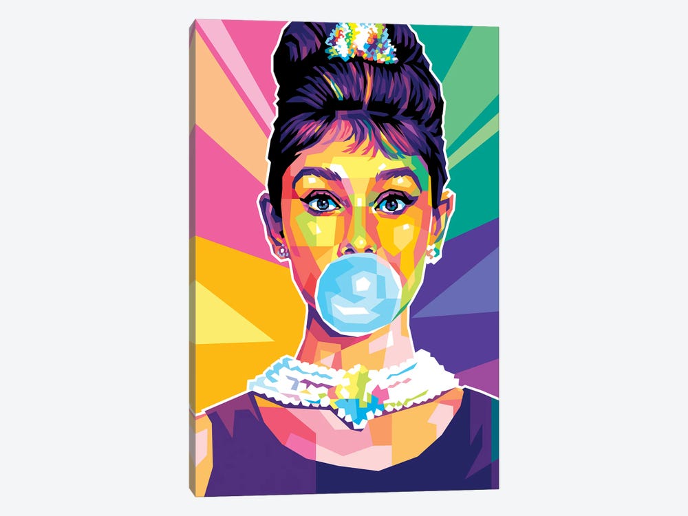 Audrey Hepburn by Dayat Banggai 1-piece Canvas Artwork