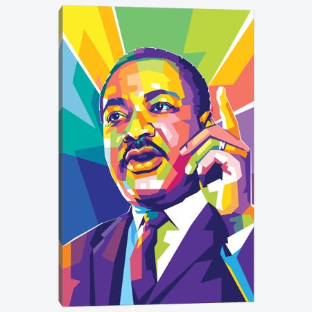 Martin Luther King JR II Canvas Print #DYB199} by Dayat Banggai Canvas Print
