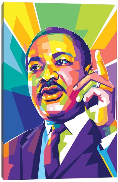 Martin Luther King JR II Canvas Art Print - Dayat Banggai