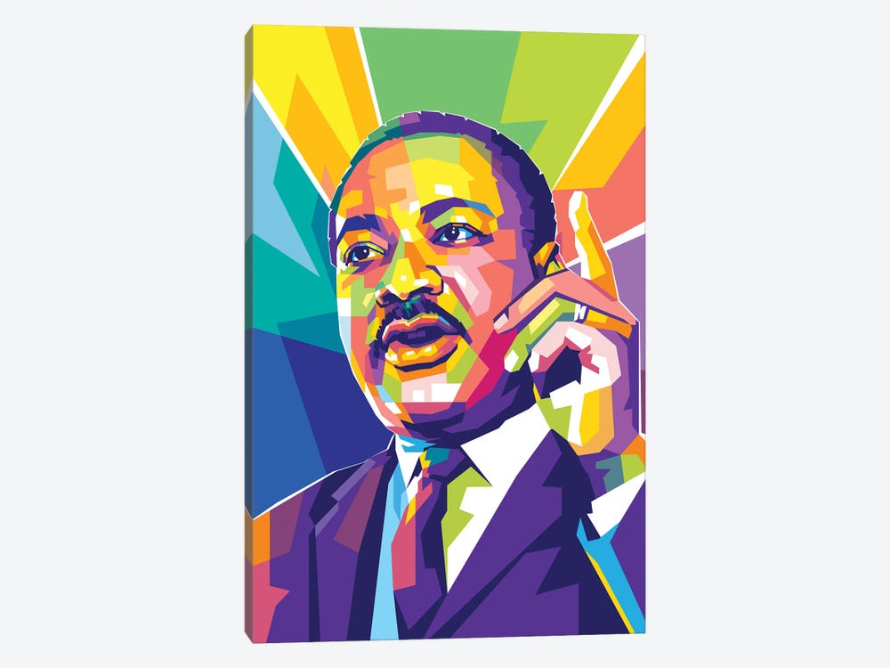 Martin Luther King JR II by Dayat Banggai 1-piece Canvas Wall Art
