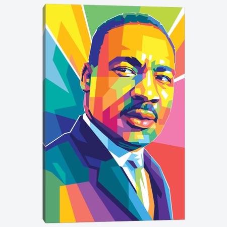 Martin Luther King JR III Canvas Print #DYB200} by Dayat Banggai Canvas Print