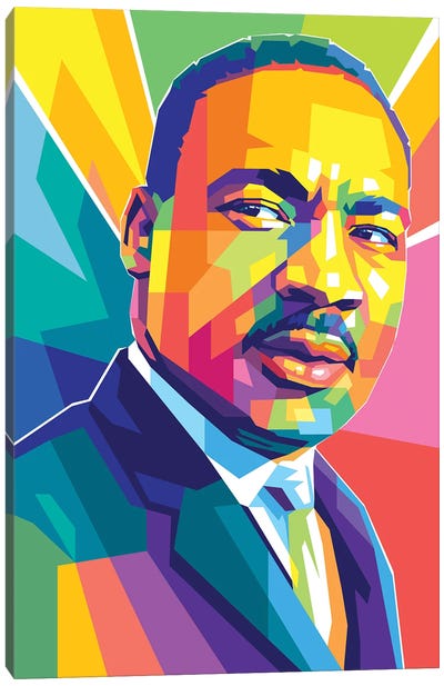 Martin Luther King JR III Canvas Art Print - Black Lives Matter Art