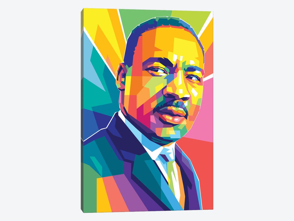 Martin Luther King JR III by Dayat Banggai 1-piece Canvas Artwork