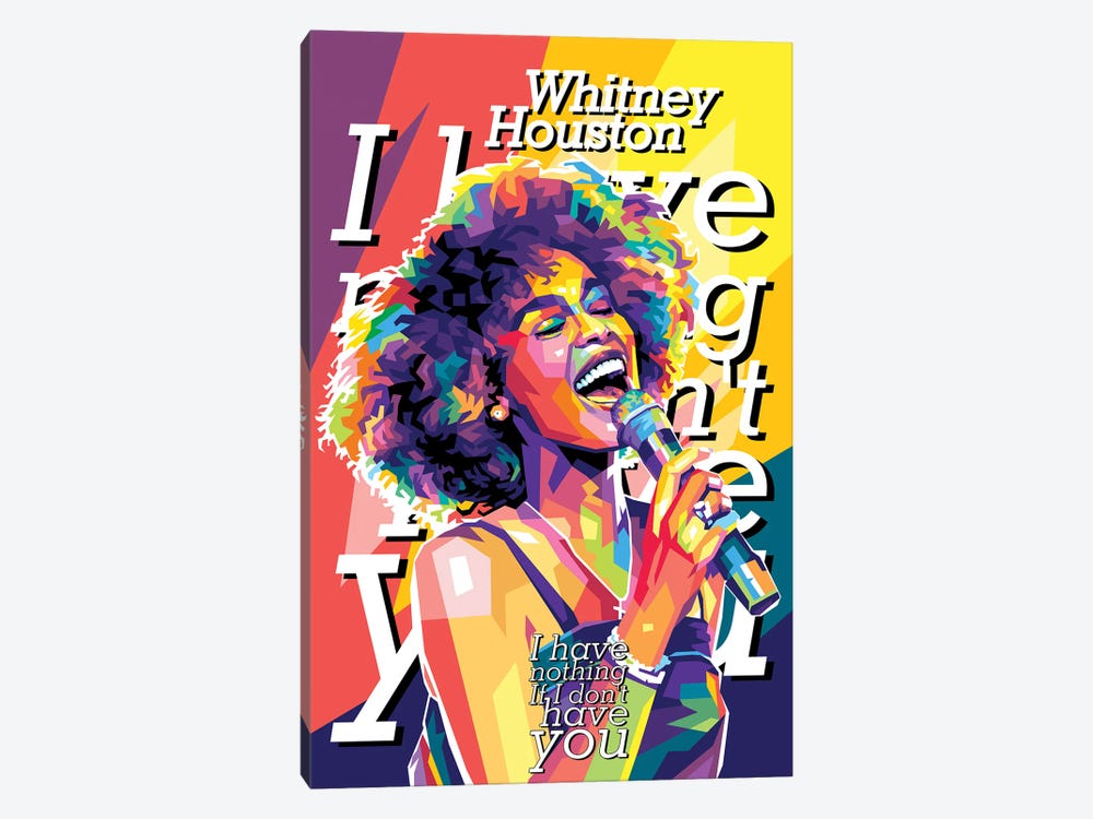 Whitney Houston I Have Nothing by Dayat Banggai 1-piece Canvas Artwork