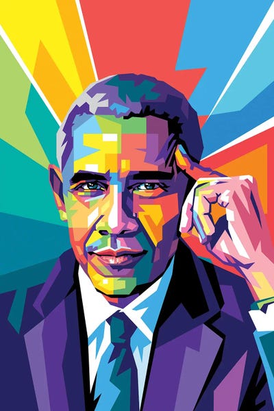 African American Art: Obama Was Thinking by Dayat Banggai