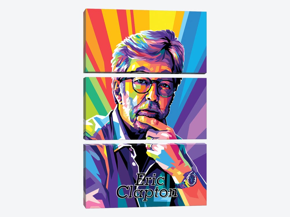 Eric Clapton by Dayat Banggai 3-piece Canvas Print