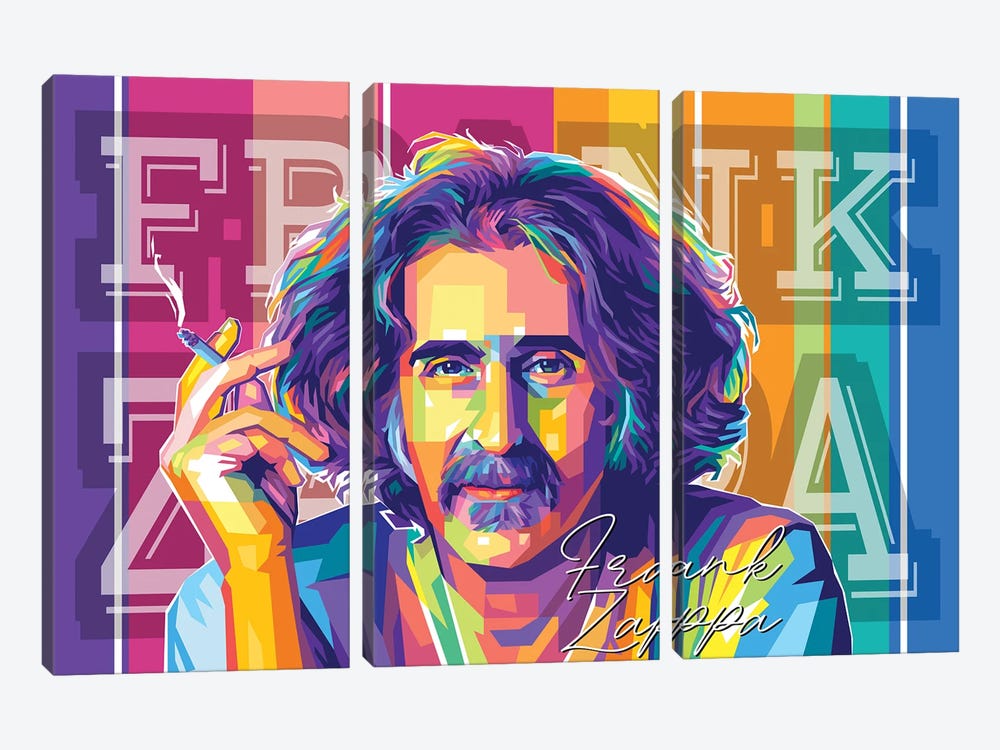 Frank Zappa by Dayat Banggai 3-piece Art Print