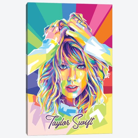 Taylor Swift II Canvas Print #DYB209} by Dayat Banggai Canvas Print