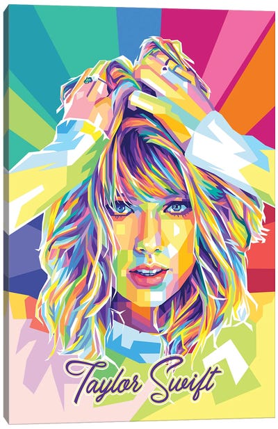 Taylor Swift II Canvas Art Print - Pop Music Art