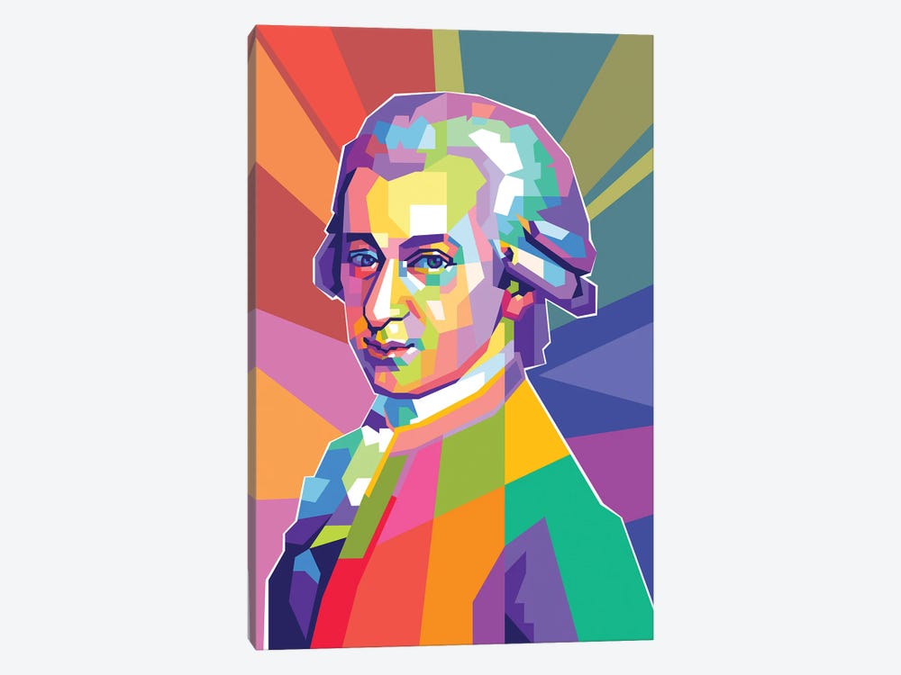 Wolfgang Amadeus Mozart by Dayat Banggai 1-piece Art Print