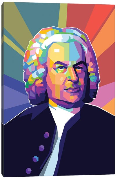 Johann Sebastian Bach Canvas Art Print - Classical Music Art