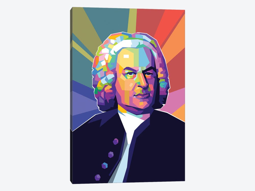 Johann Sebastian Bach by Dayat Banggai 1-piece Canvas Artwork