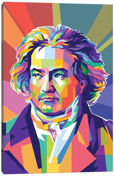 Ludwig Van Beethoven Canvas Art Print - Ludwig van Beethoven