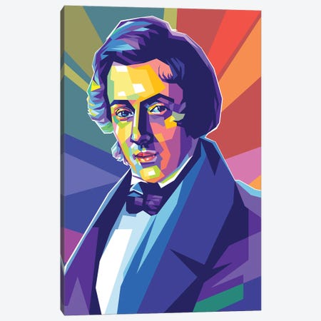 Frédéric Chopin Canvas Print #DYB226} by Dayat Banggai Canvas Wall Art