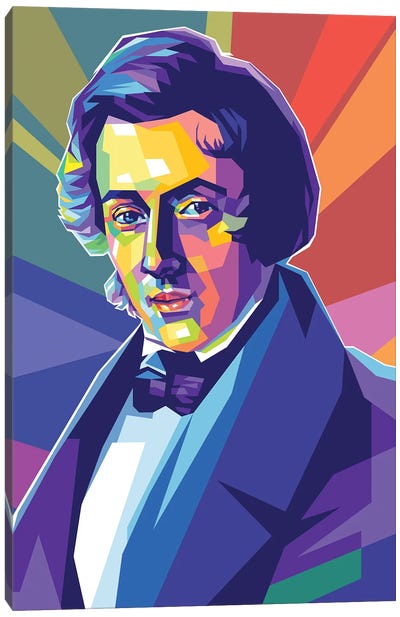 Frédéric Chopin Canvas Art Print - Classical Music Art